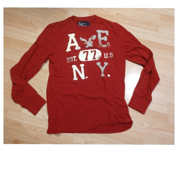 American Eagle Outfitters Shirts N 5 W Bundle Mens Ae Red Long Sleeve Poshmark